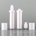 luxury round  white cosmetic airless bottle acrylic